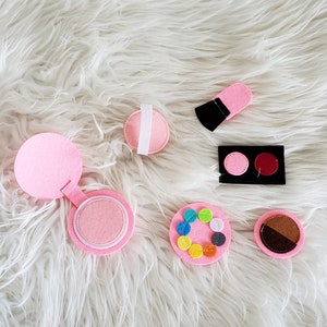 Felt Make-Up Set, Pretend Play, Handmade Toys