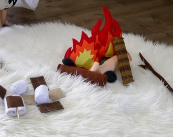 Fun Filz Lagerfeuer Rollenspiel Spielzeug, S'mores set
