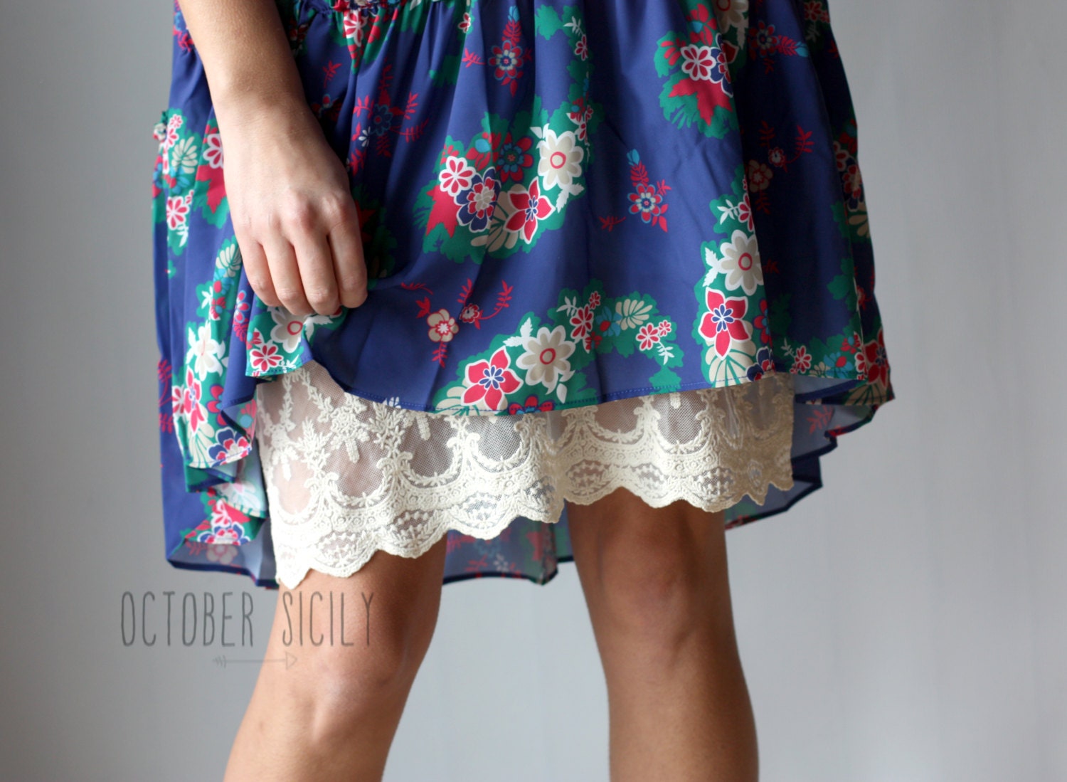 lace slit ruffle frill tiered skirt（スカート）｜WILLFULLY