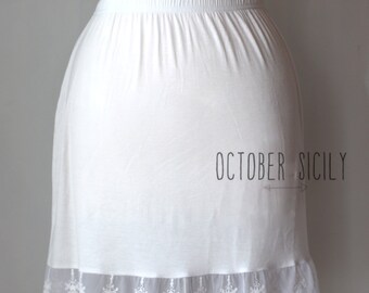 H3- HALF SLIP Lace Slip Extender, *STYLE 3* Sizes S-3XL, Colors