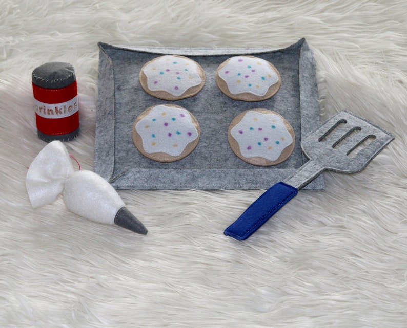 Fun Felt Cookie Baking Pretend Play Toys Decorating Set Etsy