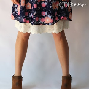 H5- HALF SLIP Lace Slip Extender, *STYLE 5*  Sizes S-4XL, 3 Colors