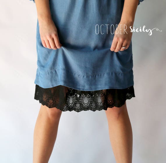 H5 HALF SLIP Lace Slip Extender, STYLE 5 Sizes S-4XL, 3 Colors 