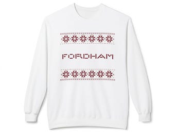 Fordham University Christmas Sweatshirt | Holiday Snowflake Sweatshirt Fordham Students | Fordham Sweatshirt | Fordham Gift | Fordham Rams