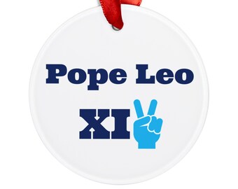 Pope Leo XIV Ornament | Villanova Pope Ornament | Villanova Pope | Pope Leo XIV Christmas Gift | Pope Leo XIV | Villanova Ornament | Pope