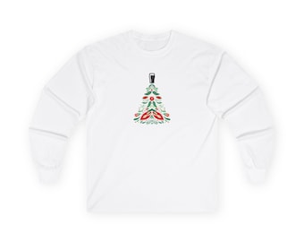 Christmas Pint Tree Shirt | Beer Lover Christmas Long Sleeve | Funny Holiday Beer Shirt | Guinness Christmas Tree Pint Shirt | Beer Gift