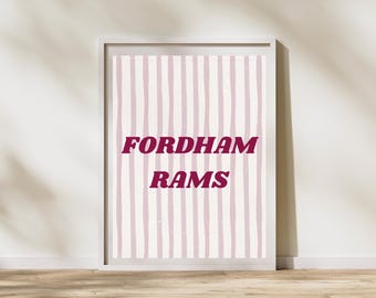 Fordham Rams Digital Download | Fordham Rams Art | Fordham University | Fordham Print | Fordham | Fordham Rams | Fordham University Wall Art