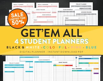 study planner etsy