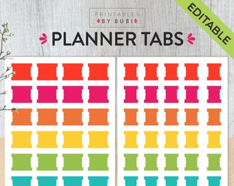 planner tabs etsy