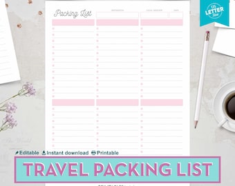 packing list etsy