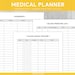Health and Wellness, Medical Planner, Printable Home Binder, Medication ...