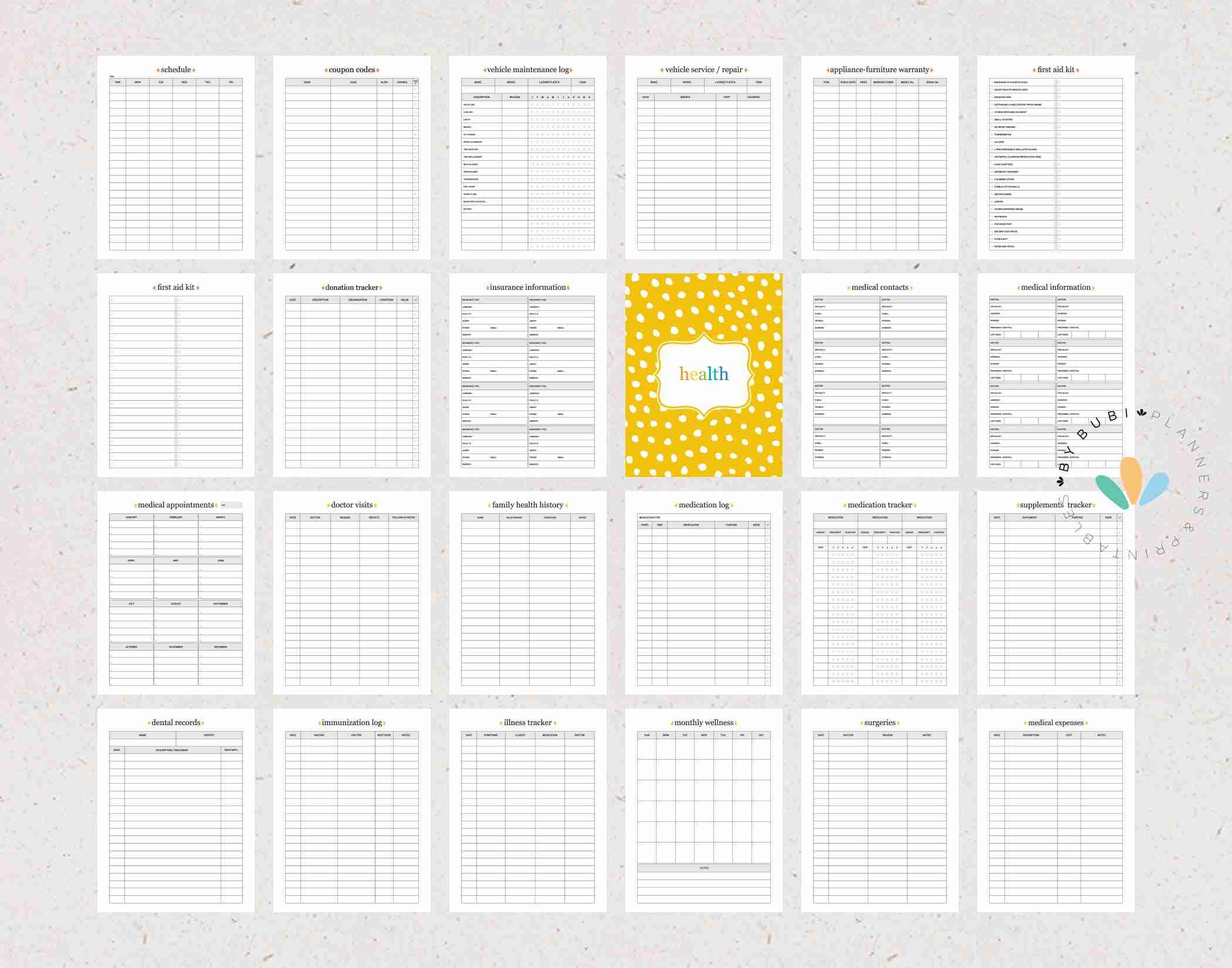 Household Family Binder, Ultimate Life Planner Home Management ...