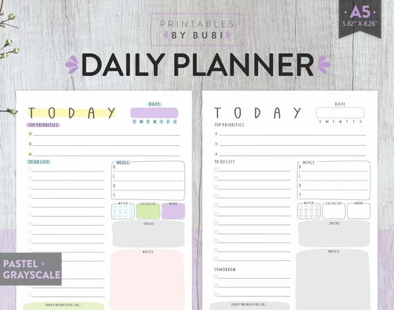 A5 Planner Inserts Daily Planner Printable A5 Filofax, A5 Planner Refill, Filofax Refill, A5 Planner Pages, Day Planner, Daily Agenda - Etsy a5-planner-inserts-daily-planner-printable-a5-filofax-a5-planner-refill-filofax-refill-a5-planner-pages-day-planner-daily-agenda-etsy