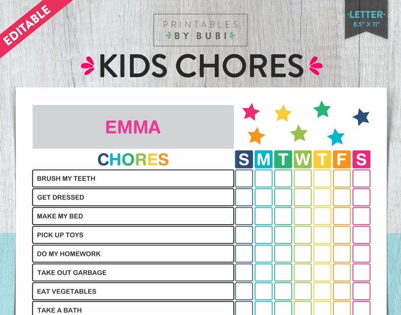 Little ones Chore Chart, Printable Children Chore Chart Course of action, Printable Small children Chore Chart 8.5 x 11, Printable Young children Chores EDITABLE Immediate Down load photograph about Kids Chore Chart Printable named Children Chore Chart, Printable Youngsters Chore Chart Process, Printable Little ones Chore Chart 8.5 x 11, Printable Little ones Chores EDITABLE Prompt Down load