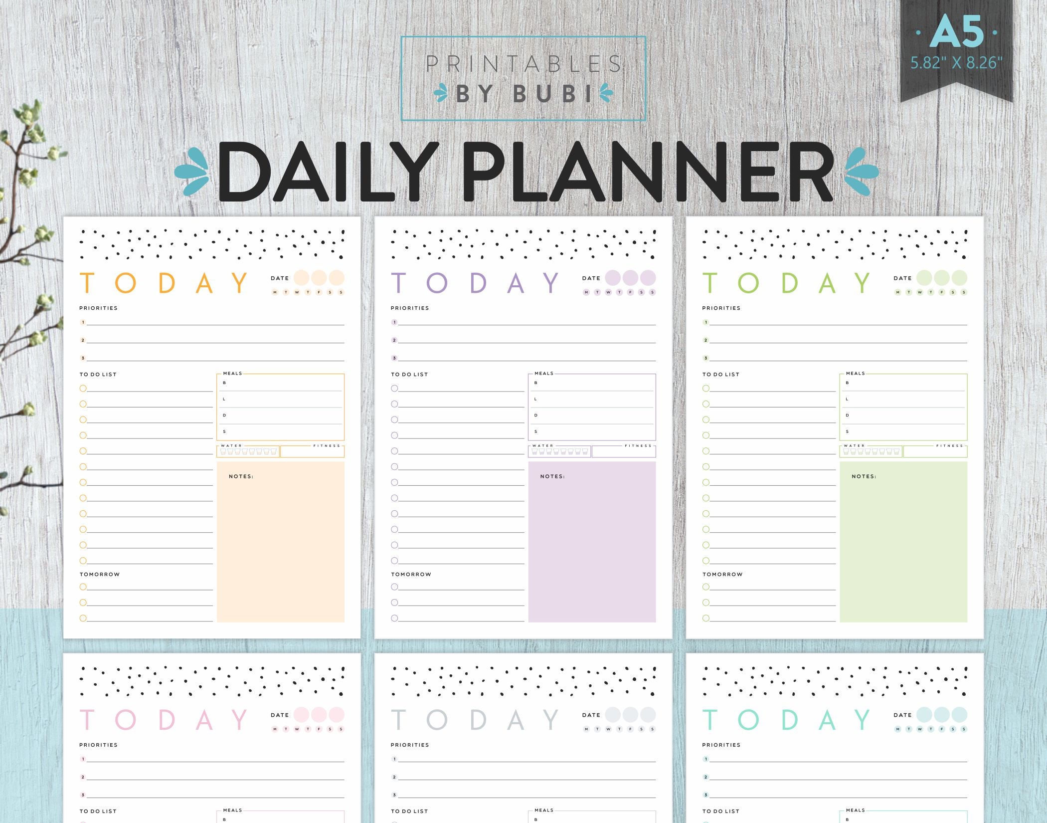 a5 planner inserts daily planner printable a5 planner a5