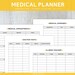 Health and Wellness Medical Planner Printable Home Binder - Etsy