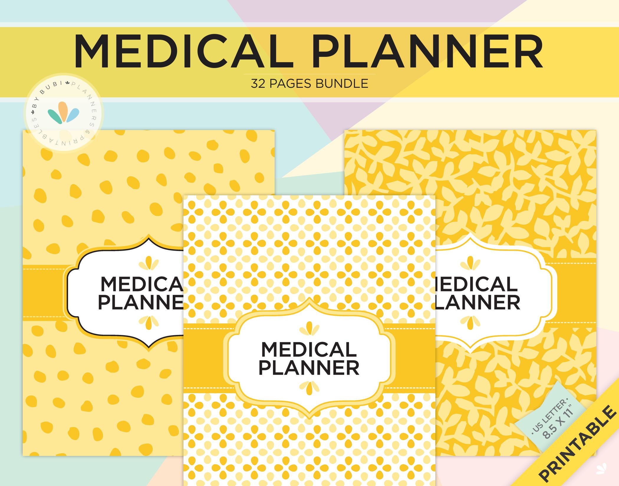 Health and Wellness Medical Planner Printable Home Binder - Etsy UK