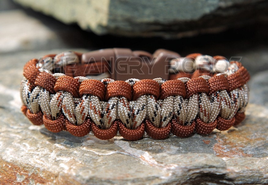 550 Paracord Survival Bracelet King Cobra OD Green/Desert