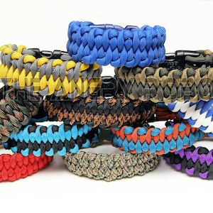 550 Paracord Bracelet Dragon&#39;s Tongue - You Choose The Colors