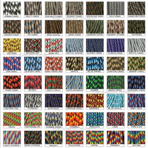 Set of 3 Paracord Basic Zipper Pulls You Choose The Colors over 200 different colors image 5