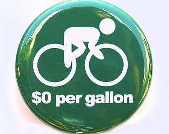 Ride A Bike - Button Pinback Badge 1 1/2 inch 1.5