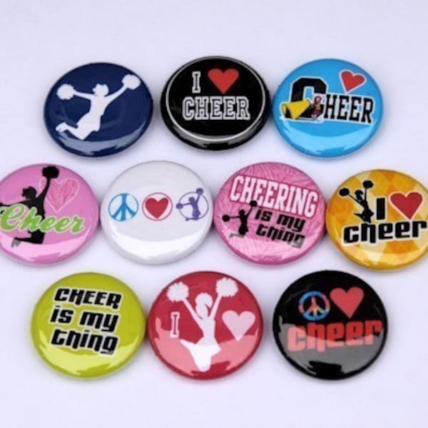 Cheerleader Buttons - Etsy
