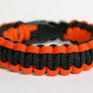Paracord Survival Bracelet Goldenrod and Foliage Green image 2