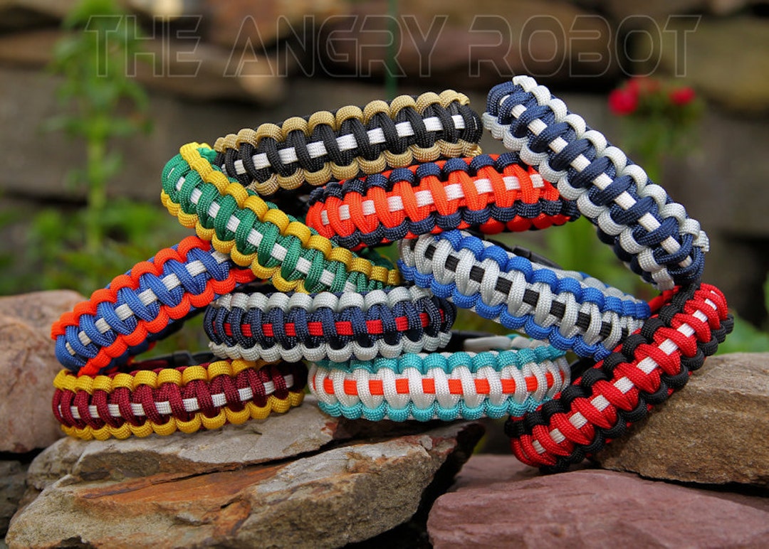 Baseball Paracord Bracelet Team Colors MLB Inspired AMERICAN LEAGUE CENTRAL