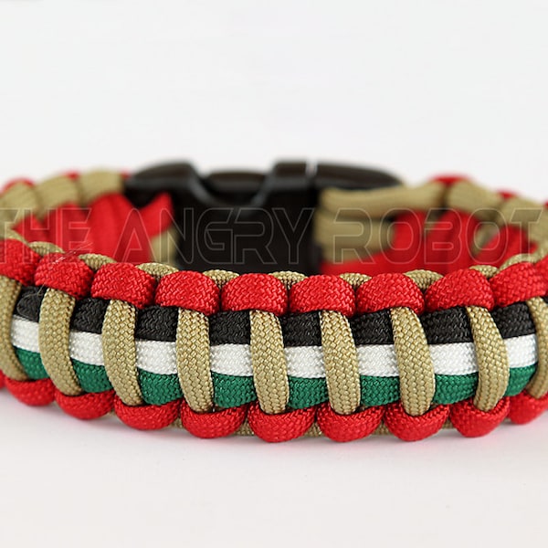 Paracord Survival Bracelet - Iraq Campaign Medal Colors