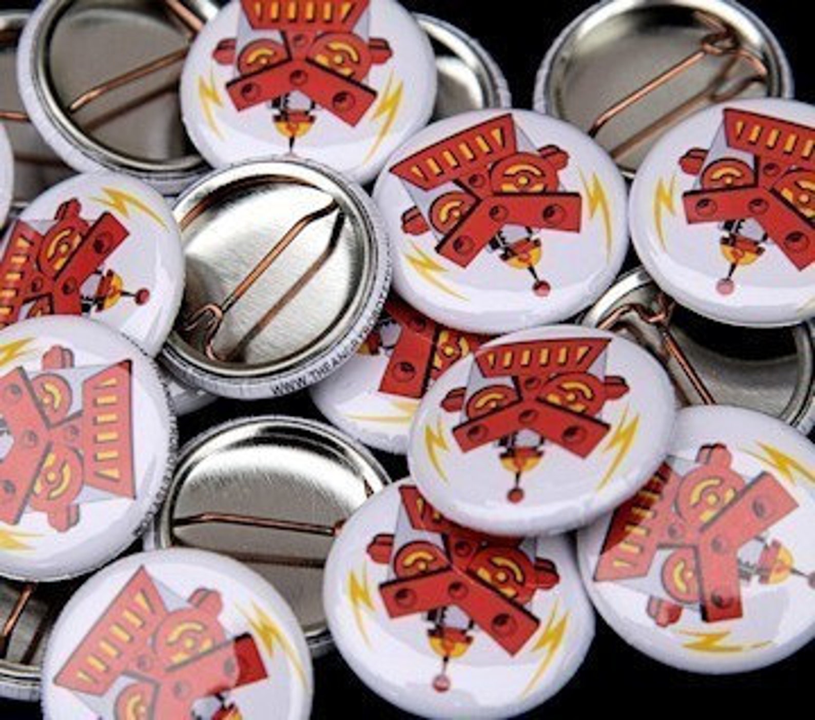100 Custom Professionally Made 1 Inch Pinback Buttons - Etsy