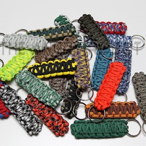 King Cobra Paracord Key Fob Keychain - You Choose The Colors - over 200 different colors