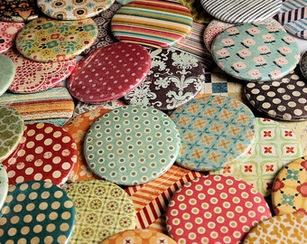 10 espejos de bolsillo de 5,7 cm (2 1/4 pulgadas) - Recuerdos para despedida de soltera - Colección vintage