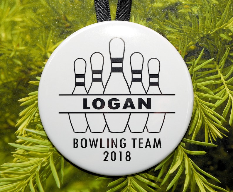 Bowling Team Christmas Ornament Customized Team Keepsake Etsy