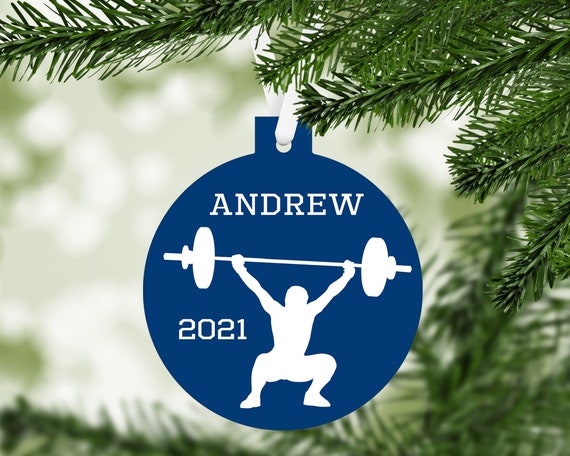 Personalized WEIGHT Liftingmale Weightlifterchristmas