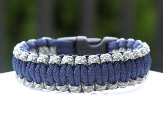 550 Paracord Survival Bracelet ACU Camo and Navy Blue Etsy Canada
