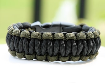 Bracelet De Survie Paracorde Vert Olive - Taille S - A10 EQUIPMENT - Neuf
