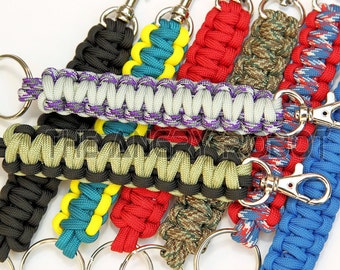 Llavero de paracord con mosquetón - Elige los colores - más de 200 colores
