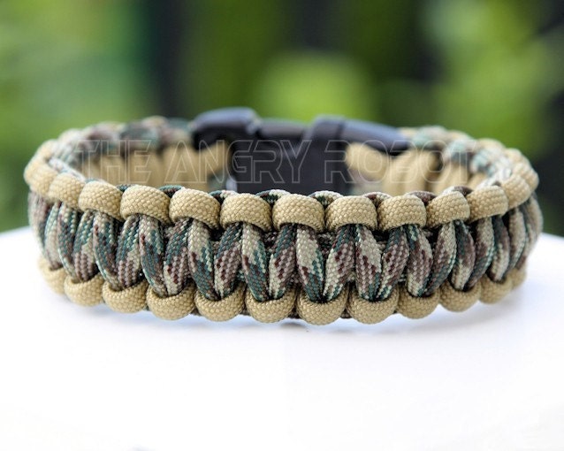 Green & Tan Paracord Bracelet - for Men - Tailor Toki