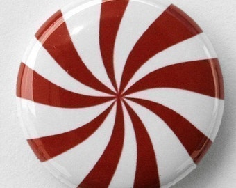 Peppermint - Pinback Button Badge 1 inch