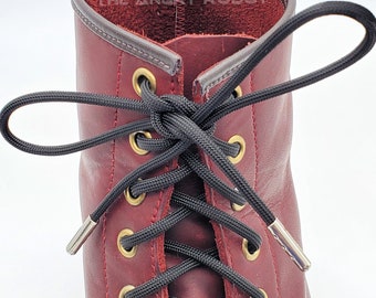 Mystique 550 Paracord Boot Shoe Sneaker Laces With Gun Metal Tips