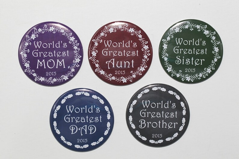 World's Greatest Uncle Christmas Ornament 5 color choices C110 image 2