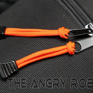 Set of 3 Paracord Basic Zipper Pulls You Choose The Colors over 200 different colors image 2