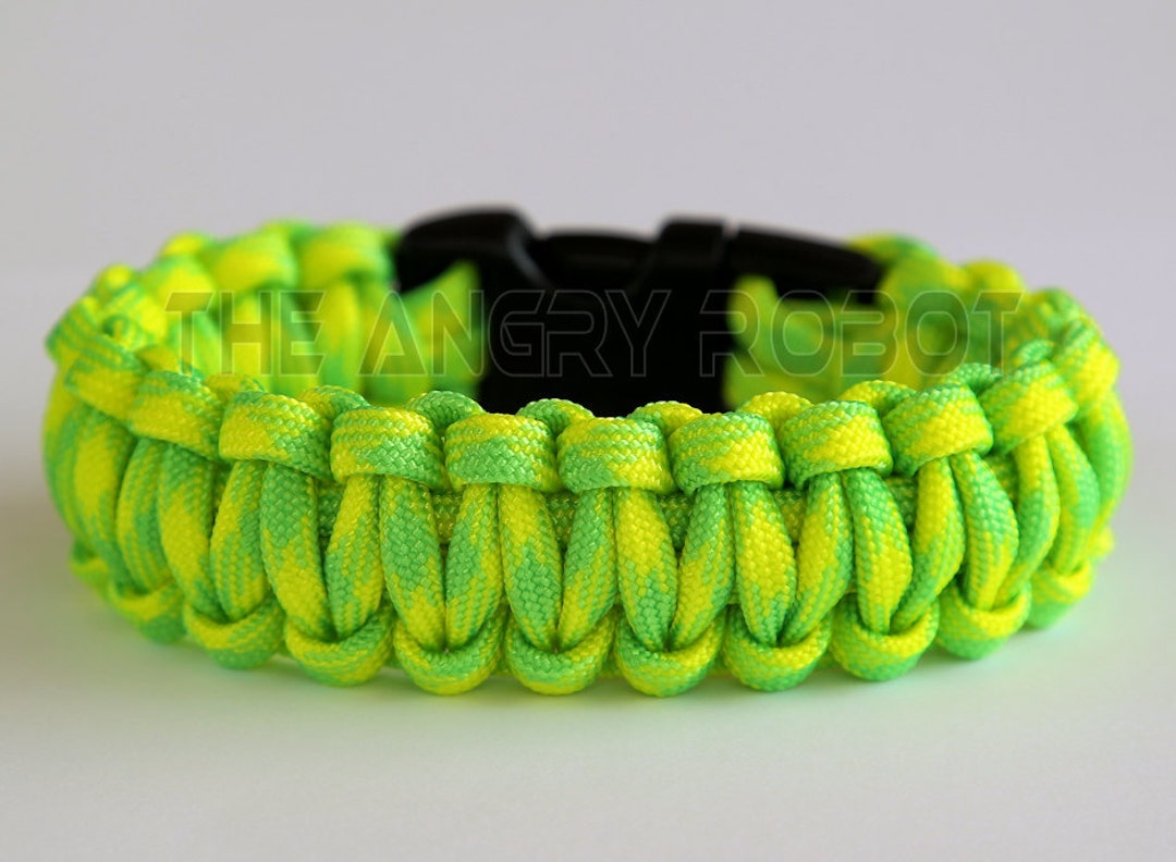 550 Paracord Survival Bracelet Dayglow Yellow Green -  Canada