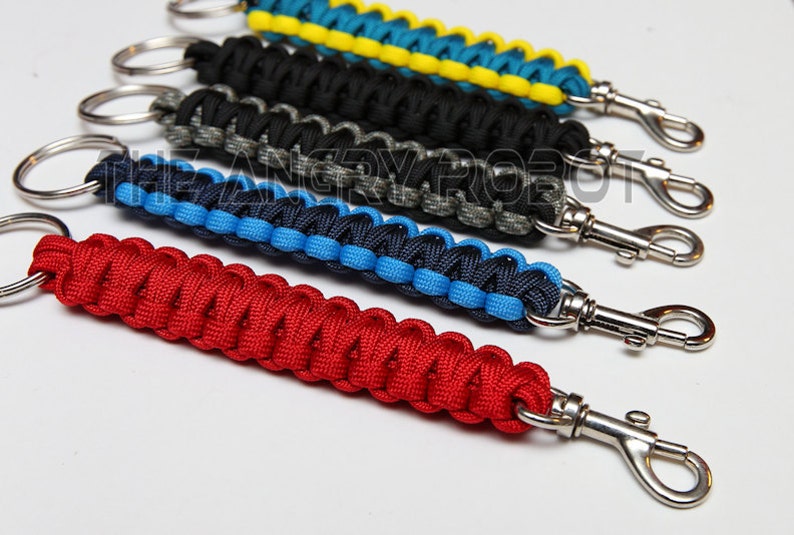 Paracord Keychain Lanyard With Bolt Snap You Choose the Etsy