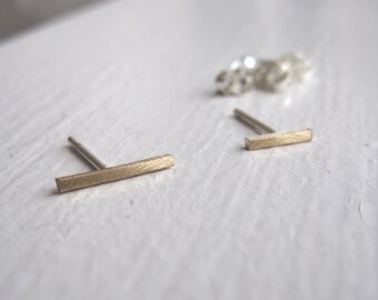 Bar Stud Earring Set 1/4" and 3/8" Stud Earring Minimalist gift set 925 sterling silver jewelry combo 0005