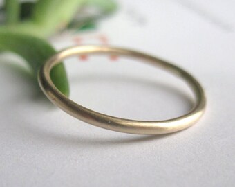 14k Gold Ring | Classic Thin Band | Elegant Fine Jewelry | Perfect Wedding Band | Affordable Gift Idea for Her | Round Band Ring | 0100