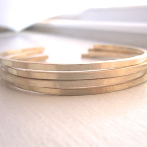2mm square cuffs Plain square brass cuff bracelet rounded ends Line Copper adjustable Thin cuff bracelet bangle Simple Skinny Cuff 0133