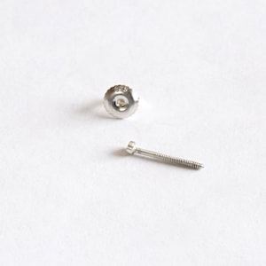 Threaded post and ear nut only THIS IS NOT An Earring ***Add On*** Post and earback Customize earrings Solid Sterling Silver 925