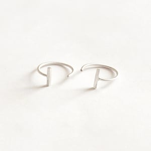 Staple Bar Hugging Hoops Sterling Silver Hug Earrings Ear Hugger Hoops Minimalist Fashion Jewelry Hand Made Gift Simple hoops 0238