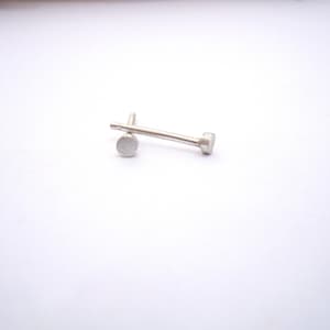 2mm Sterling Silver Circle Stud Earrings cartilage stud gold stud simple silver studs simple studs silver studs Confetti 0139